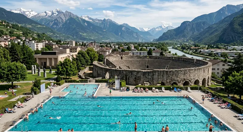 Piscine à Martigny